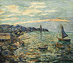 Ernest Lawson Peggy`s Cove, Nova Scotia oil painting reproduction