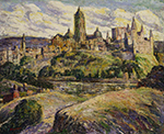 Ernest Lawson Segovia, 1926 oil painting reproduction