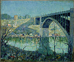 Ernest Lawson Spring Night, Harlem River, 1913 1 oil painting reproduction