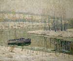 Ernest Lawson Spring Thaw, 1910 oil painting reproduction