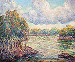 Ernest Lawson Springtime on the River oil painting reproduction