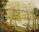 Ernest Lawson Springtime, Harlem River oil painting reproduction