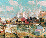 Ernest Lawson Spuyten Duyvil Creek, 1914 oil painting reproduction
