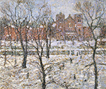 Ernest Lawson Stuyvesant Square in Winter oil painting reproduction