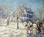 Ernest Lawson The Dyckman House, 1913 oil painting reproduction