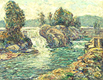 Ernest Lawson The Water Fall oil painting reproduction
