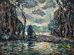 Ernest Lawson Tropic Night oil painting reproduction