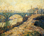 Ernest Lawson Washington Bridge, 1912 oil painting reproduction
