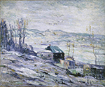 Ernest Lawson Windy Day, Bronx River oil painting reproduction