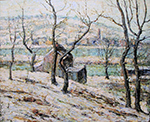 Ernest Lawson Winter Spuyten Duyvil oil painting reproduction