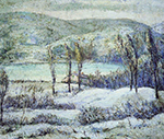 Ernest Lawson Winter Scene, 1913 oil painting reproduction