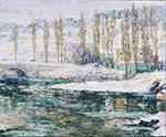 Ernest Lawson Winter, 1914 oil painting reproduction