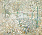 Ernest Lawson Winter, Connecticut, 1910 oil painting reproduction