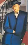 Tamara de Lempicka Portrait of Marquis d Afflito oil painting reproduction