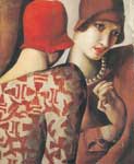 Tamara de Lempicka Sharing Secrets oil painting reproduction