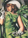 Tamara de Lempicka Young Lady with Gloves oil painting reproduction