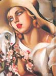 Tamara de Lempicka The Straw Hat oil painting reproduction