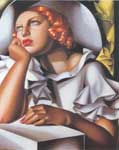 Tamara de Lempicka Wide Brimmed Hat oil painting reproduction