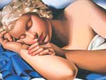 Tamara de Lempicka The Sleeping Girl (Kizette) oil painting reproduction