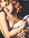 Tamara de Lempicka Woman with Dove oil painting reproduction