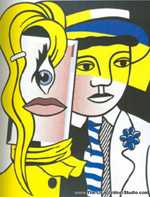 Roy Lichtenstein Stepping Out oil painting reproduction