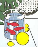 Roy Lichtenstein Still Life with Goldfish Bowl Painting oil painting reproduction