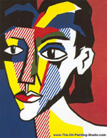 Roy Lichtenstein Portrait of a Woman oil painting reproduction