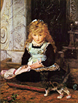 John Everett Millais Puss in Boots, 1877 oil painting reproduction