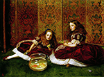 John Everett Millais Leisure Hours, 1864 oil painting reproduction