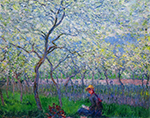 Claude Monet An Orchard in Spring, 1886 oil painting reproduction
