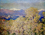 Claude Monet Antibes - View of the Salis Gardens, 1888 oil painting reproduction