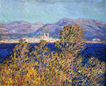 Claude Monet Antibes Seen from the Cape, Mistral Wind, 1888 oil painting reproduction