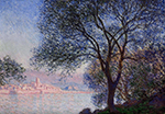 Claude Monet Antibes Seen from the Salis Gardens 02, 1888 oil painting reproduction