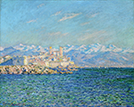 Claude Monet Antibes, Afternoon Effect, 1888 oil painting reproduction
