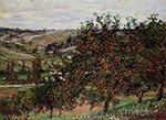Claude Monet Apple Trees near Vetheuil, 1878 oil painting reproduction