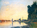 Claude Monet Argenteuil, Late Afternoon, 1872 oil painting reproduction