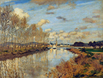 Claude Monet Argenteuil, Seen from the Small Arm of the Seine, 1872 oil painting reproduction