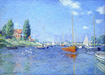 Claude Monet Argenteuil. Yachts, 1875 oil painting reproduction