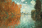 Claude Monet Autumn Effect at Argenteuil oil painting reproduction