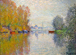 Claude Monet Autumn on the Seine at Argenteuil, 1873 oil painting reproduction