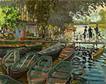 Claude Monet Bathers at La Grenouillere, 1869 oil painting reproduction