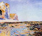 Claude Monet Beach and Cliffs at Pourville, Morning Effect, 1882 oil painting reproduction