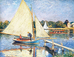 Claude Monet Boaters at Argenteuil, 1874 oil painting reproduction