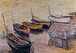 Claude Monet Boats on the Beach, 1883 oil painting reproduction