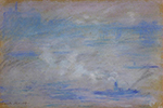 Claude Monet Boats on the Thames, Fog Effect, 1901 oil painting reproduction