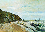 Claude Monet Boatyard near Honfleur,1864 oil painting reproduction