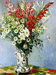Claude Monet Bouquet of Gadiolas, Lilies and Dasies, 1878 oil painting reproduction