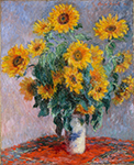 Claude Monet Bouquet of Sunflowers,1880y oil painting reproduction