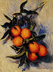 Claude Monet Branch of Orange Bearing Fruit, 1884 oil painting reproduction