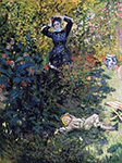 Claude Monet Camille and Jean Monet in the Garden at Argenteuil, 1873 oil painting reproduction